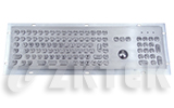MKTFN2656 370.0mm*103.0mm Medium Size Metal Keyboard with Trackball function keys and numeric keypad