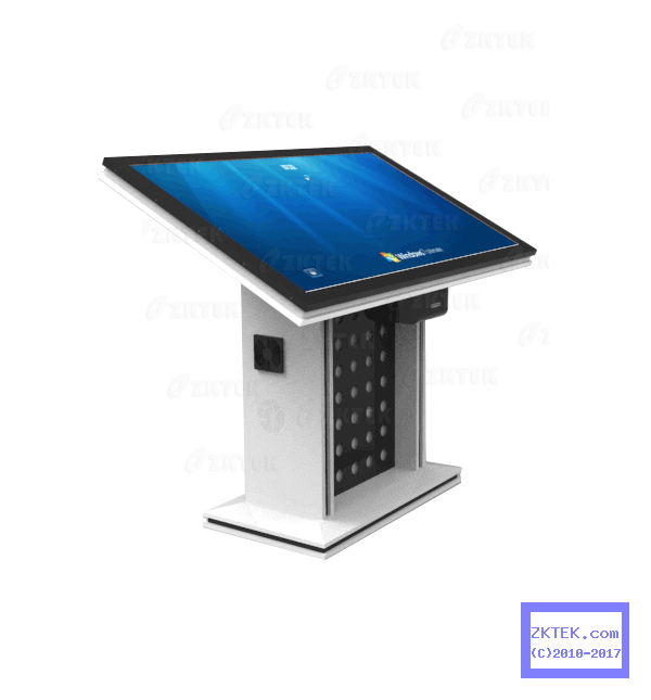 D6 standalone digital signage with landscape touchscreen
